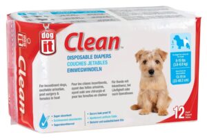 Clean disposable dog diapers